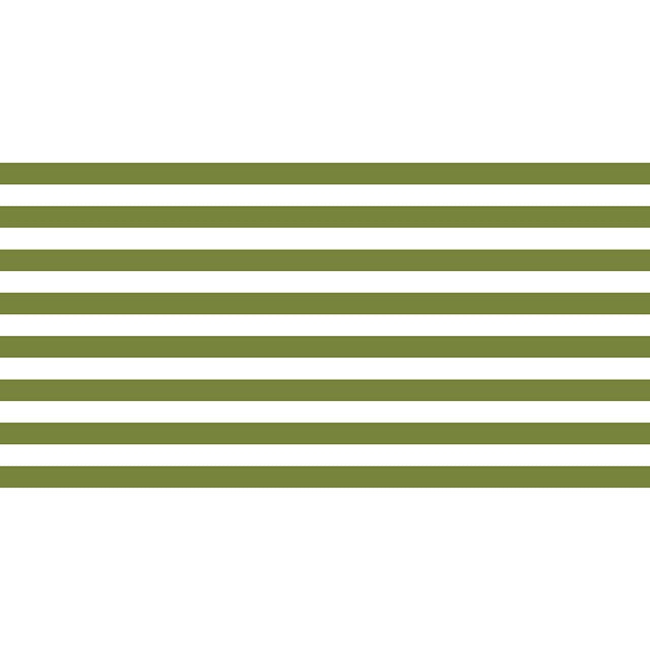 Paper Table Runner - Green Stripe