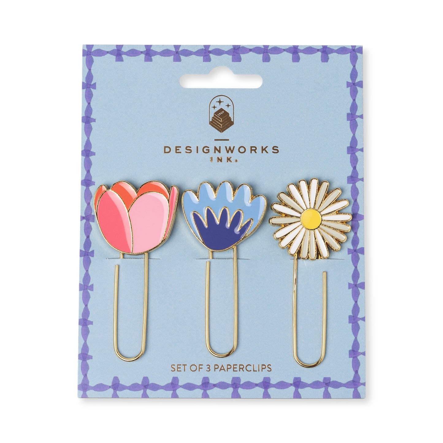 Floral set of 3 Paperclips