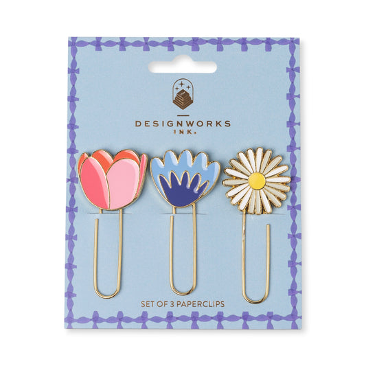 Floral set of 3 Paperclips