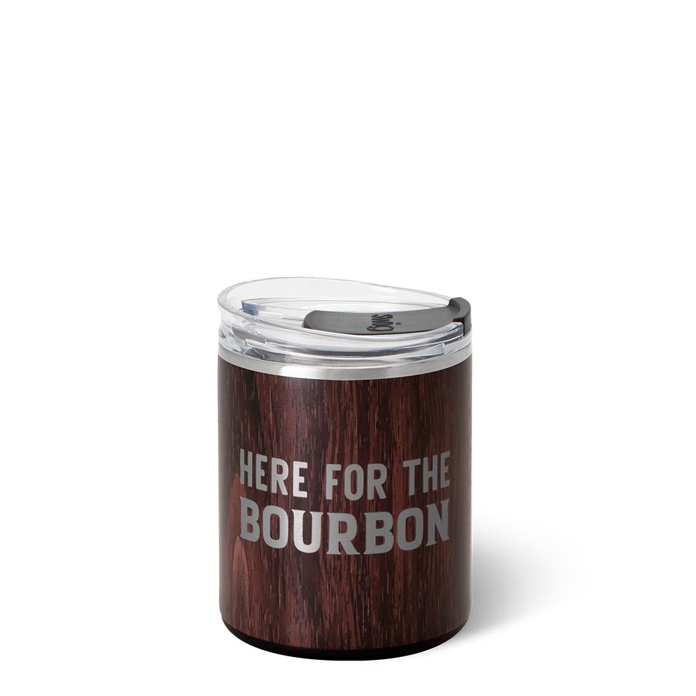 Here For The Bourbon Lowball Tumbler