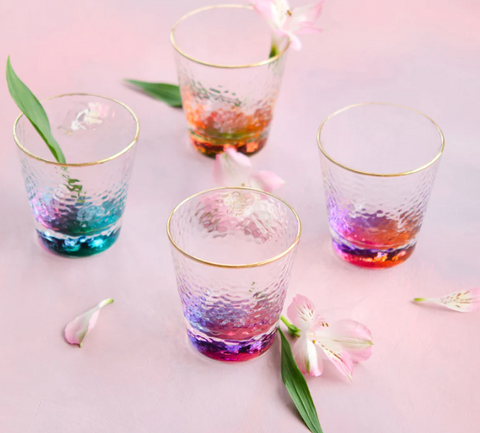 Glitterville Colorful Cocktail Glasses