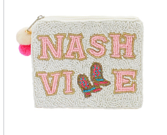 Nashville Boots Beaded Pouch