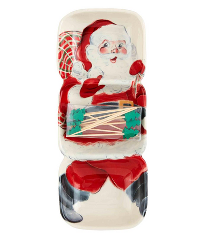 Santa Triple Tidbit & Toothpick Set