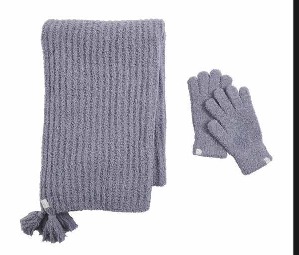 CHENILLE GLOVE AND SCARF