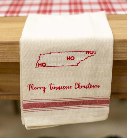 Merry Tennessee Christmas Hand Towel