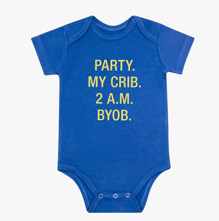 Party. My Crib. Bodysuit