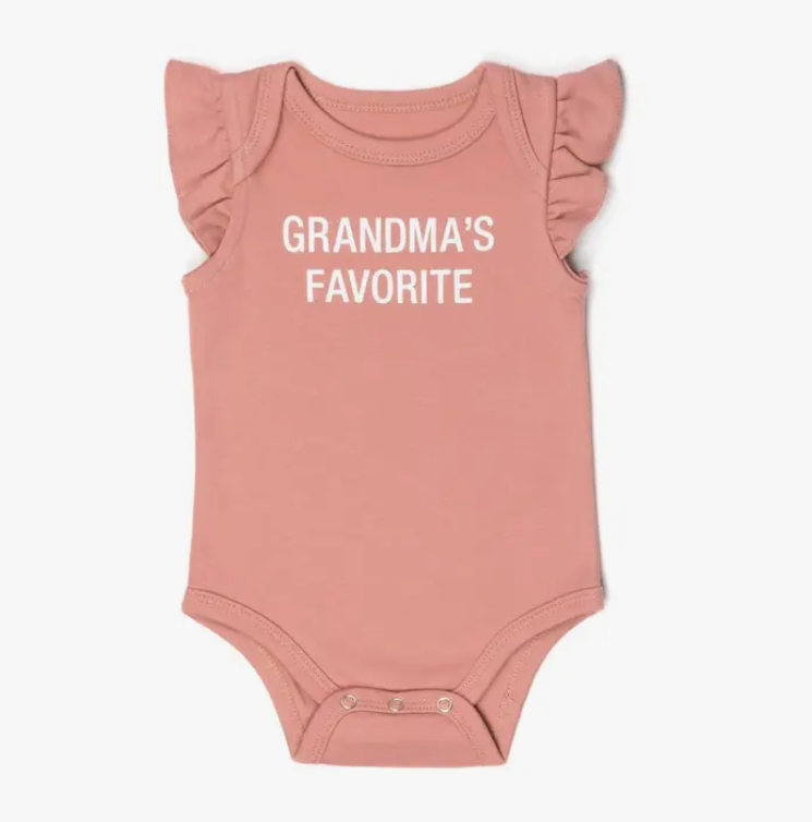 Grandma's Favorite Ruffled Sleeves Bodysuit