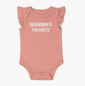 Grandma's Favorite Ruffled Sleeves Bodysuit