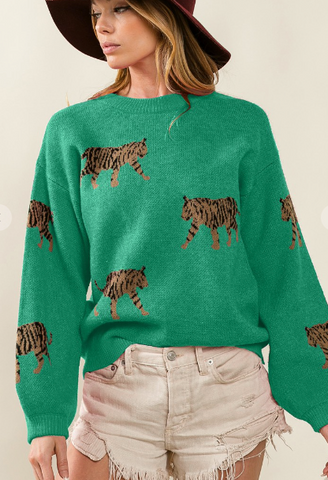 TIGER PATTERN SWEATER