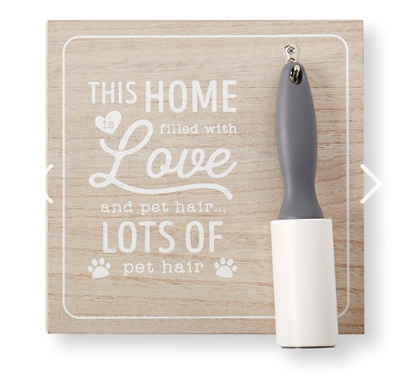 THIS HOME IS FILLED WITH LOVE AND PET HAIR SIGN