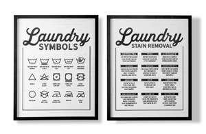 Laundry Symbols Wall Decor