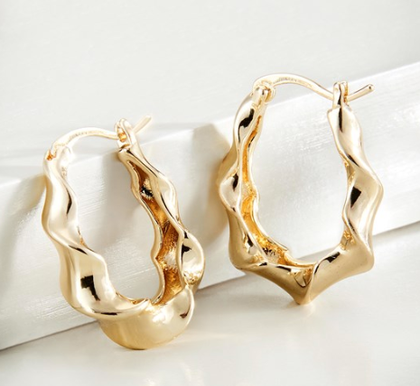 Sculpted Hoop Earrings