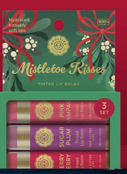 Christmas Tinted Lip Balm Set Of 3