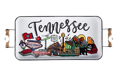 State of Tennessee Landmark Enamel Tray