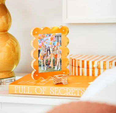 Neon Orange Acrylic Picture Frame