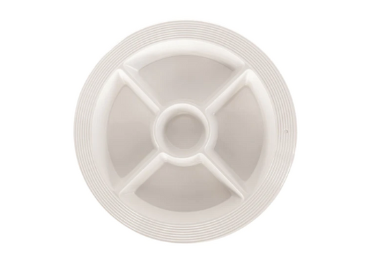 pinstripes melamine divided dish