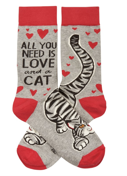 Love And A Cat Socks