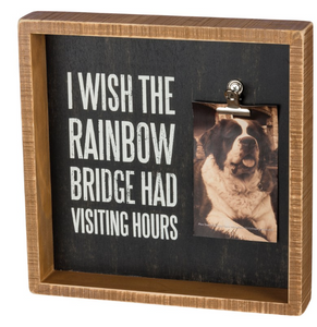 I Wish The Rainbow Bridge Inset Box Frame