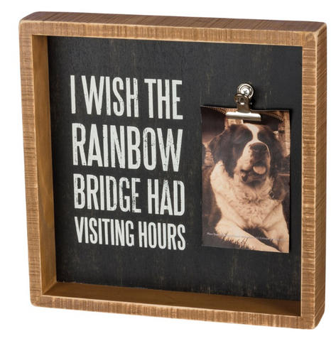 I Wish The Rainbow Bridge Inset Box Frame
