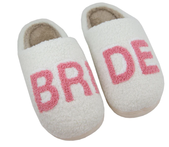 BRIDE FUZZY SLIPPERS