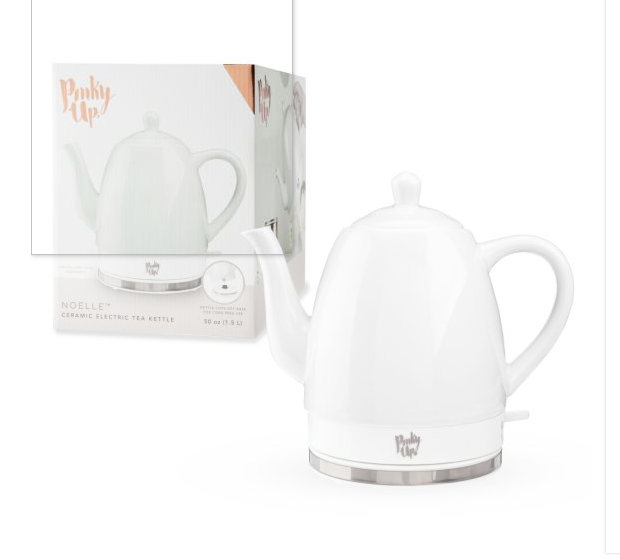 Noelle™ Grey Ceramic Electric Tea Kettle by Pinky Up
