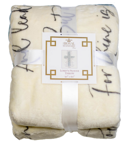 Lord's Prayer Throw Blanket