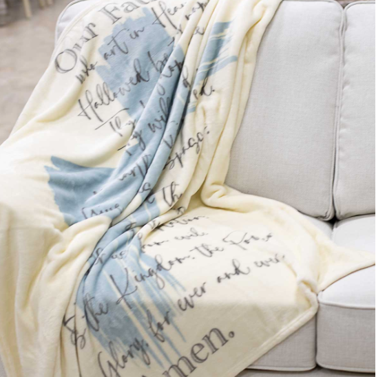 Lord's Prayer Throw Blanket