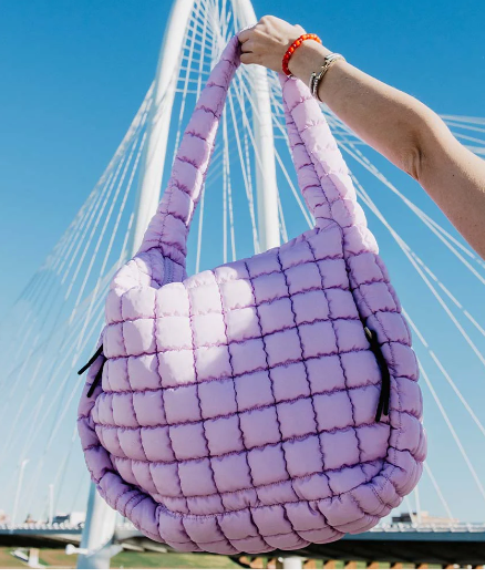 Oversized Quilted Tote Bag