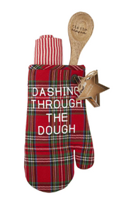 Dashing Through the Dough Oven Mitt Towel Set