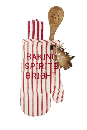 Baking Spirits Bright Oven Mitt Towel Set