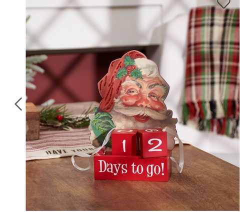 Santa Days To Go Block Countdown