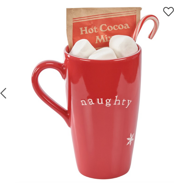 Naughty/Nice Latte Mug (double sided)