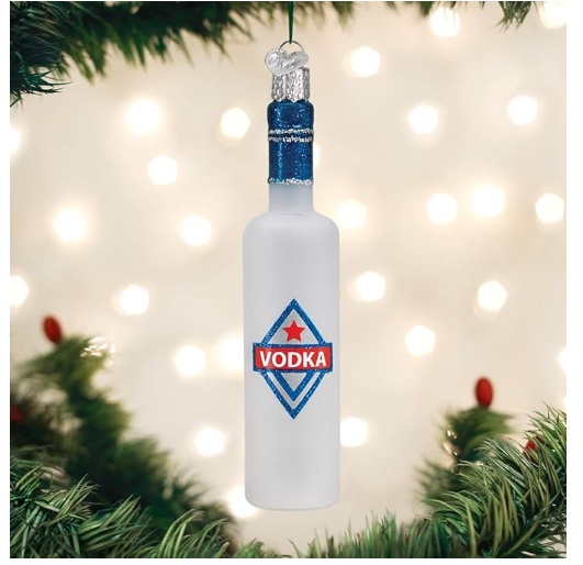 Old World Christmas Vodka Bottle Ornament