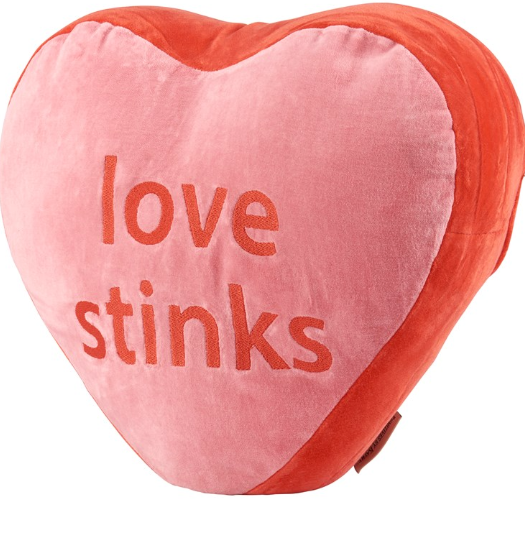 Love Stinks Pillow Two Sided