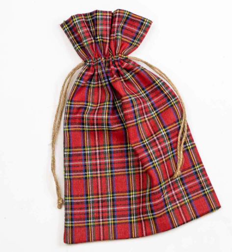 Tartan Gift Sack 12"