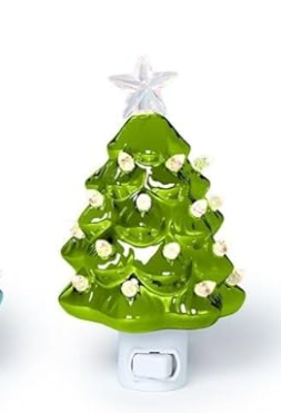 Metallic Christmas Tree Nightlight