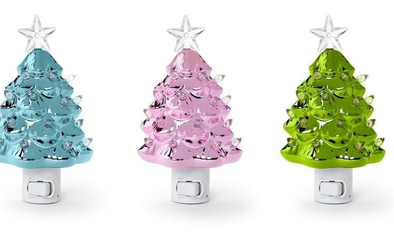 Metallic Christmas Tree Nightlight