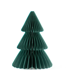 Accordion Paper Tree in Dark Green 10"