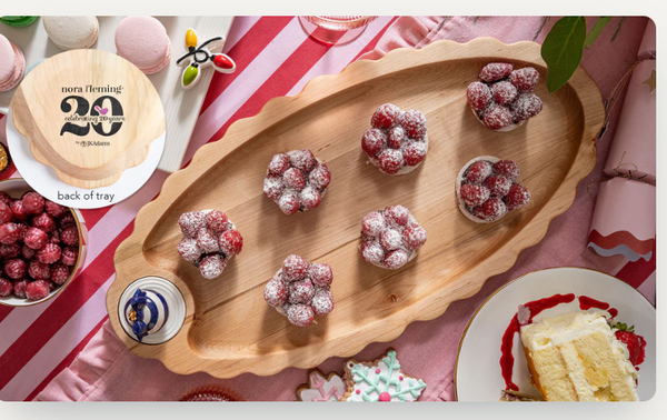 MAPLE SCALLOPED ANNIVERSARY TRAY