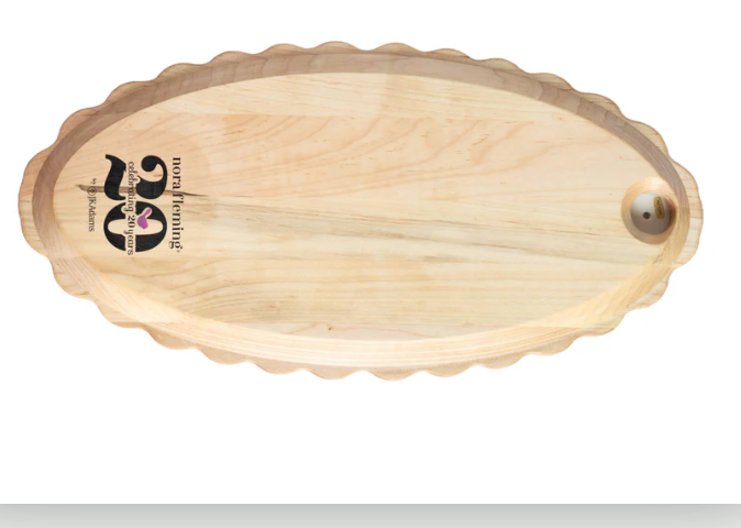 MAPLE SCALLOPED ANNIVERSARY TRAY