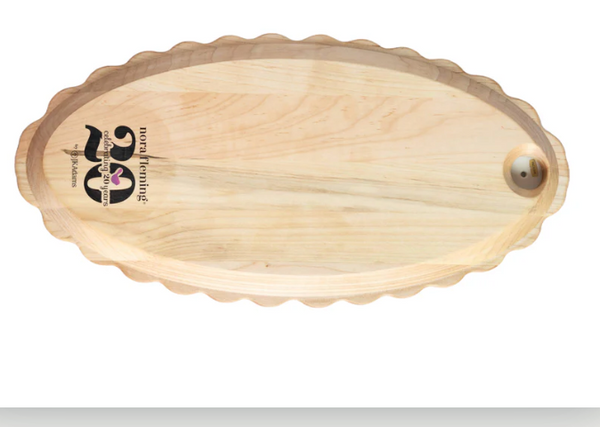 MAPLE SCALLOPED ANNIVERSARY TRAY