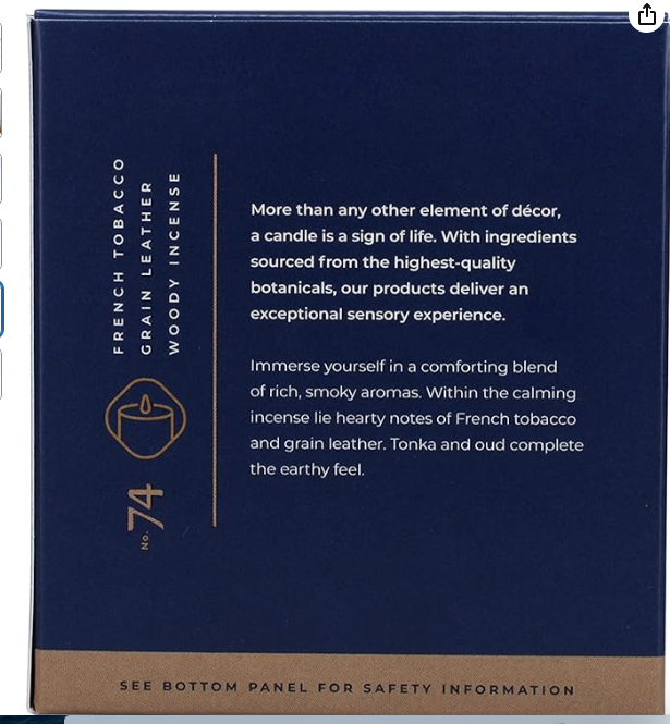 Trapp - No. 74 Tabac & Leather - 7 oz. Signature Candle