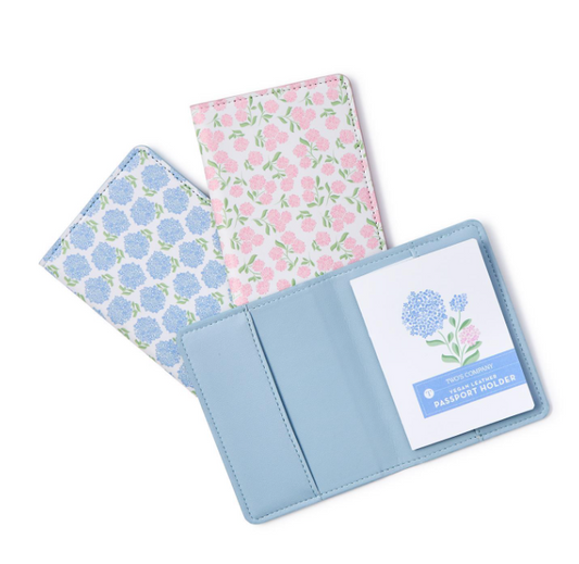 Hydrangea Print Passport Holder A/3 Designs
