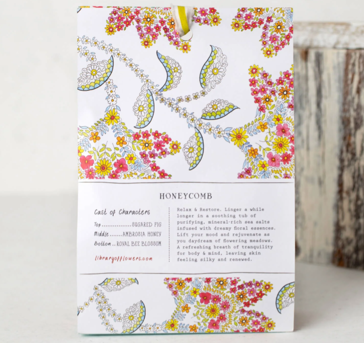 Library of Flowers Honeycomb Bath Salts