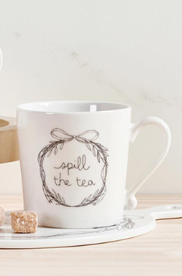 Spill The Tea Ceramic Mugs