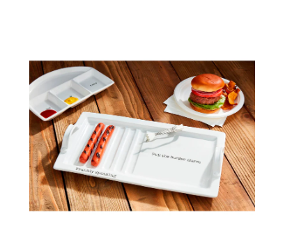 Hot Dog & Burger Platter Set
