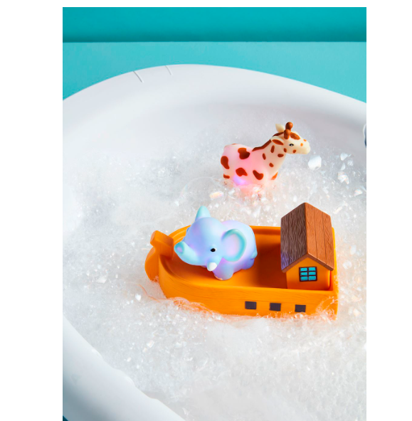 Light-Up Noahs Ark Bath Toy Set