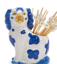 Staffordshire Dog with 20 Picks in Gift Box