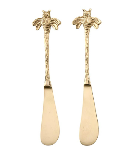 Gold Bee Spreaders - Set of 2