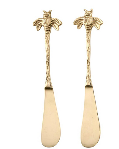 Gold Bee Spreaders - Set of 2